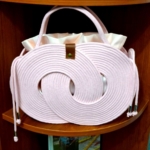 Фото из отзыва к Шнур плетёный 5 мм пудровый с сердечником