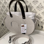 Фото из отзыва к Шнур плетёный 5 мм лён с сердечником