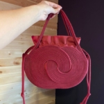 Фото из отзыва к Шнур плетёный 5 мм бордо с сердечником