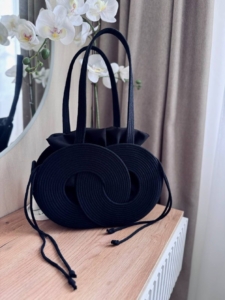 Фото из отзыва к Шнур плетёный 5 мм чёрный с сердечником