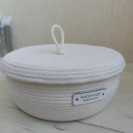 Фото из отзыва к Шнур вязаный 5 мм молочный с сердечником