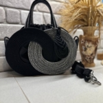 Фото из отзыва к Шнур вязаный 5 мм чёрный с сердечником