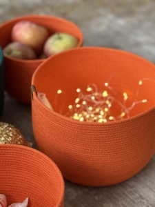 Фото из отзыва к Шнур вязаный 5 мм оранжевый с сердечником