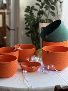 Фото из отзыва к Шнур вязаный 5 мм оранжевый с сердечником