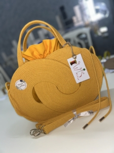 Фото из отзыва к Шнур вязаный 5 мм горчичный светлый с сердечником