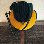 Фото из отзыва к Шнур вязаный 5 мм горчичный светлый с сердечником