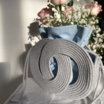 Фото из отзыва к Шнур плетёный 5 мм серый светлый с сердечником