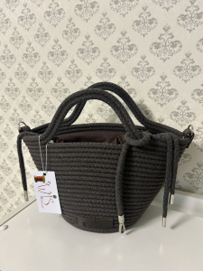 Фото из отзыва к Шнур вязаный жёсткий 8 мм коричневый тёмный с сердечником