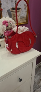 Фото из отзыва к Шнур вязаный жёсткий 8 мм красный с сердечником