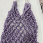 Фото из отзыва к Шнур вязаный мягкий 8 мм сиреневый с сердечником