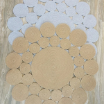 Фото из отзыва к Шнур вязаный 5 мм бежевый с сердечником