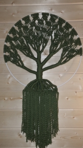 Фото из отзыва к Трёхпрядная веревка 5 мм, хаки