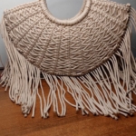 Фото из отзыва к Шнур плетёный 3 мм бежевый с цветным сердечником