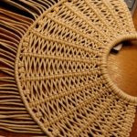 Фото из отзыва к Шнур плетёный 3 мм бежевый с цветным сердечником