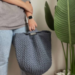 Фото из отзыва к Шнур плетёный 3 мм серый с цветным сердечником