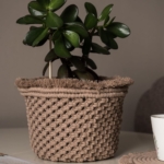 Фото из отзыва к Шнур плетёный 3 мм капучино с цветным сердечником