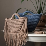 Фото из отзыва к Шнур плетёный 3 мм джинс с цветным сердечником