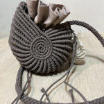 Фото из отзыва к Шнур плетёный 3 мм шоколадный с цветным сердечником