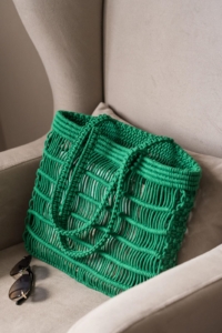 Фото из отзыва к Шнур плетёный 3 мм зелёный лесной с цветным сердечником