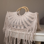 Фото из отзыва к Шнур плетёный 3 мм песочный с цветным сердечником