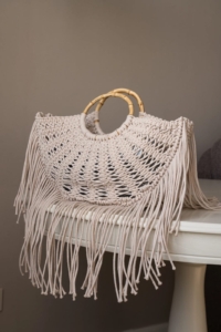 Фото из отзыва к Шнур плетёный 3 мм песочный с цветным сердечником