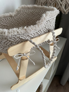 Фото из отзыва к Шнур плетёный 3 мм лён с цветным сердечником