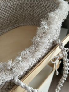 Фото из отзыва к Шнур плетёный 3 мм лён с цветным сердечником