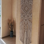 Фото из отзыва к Шнур плетёный 3 мм лён с цветным сердечником