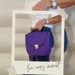 Фото из отзыва к Шнур вязаный 5 мм фиолетовый тёмный с сердечником