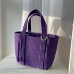 Фото из отзыва к Шнур плетёный 5 мм фиолетовый тёмный с сердечником