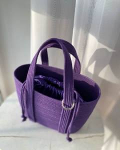 Фото из отзыва к Шнур плетёный 5 мм фиолетовый тёмный с сердечником