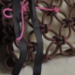 Фото из отзыва к Шнур плетёный 5 мм шоколадно-красный с сердечником