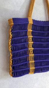 Фото из отзыва к Шнур плетёный 3 мм фиолетовый тёмный с цветным сердечником