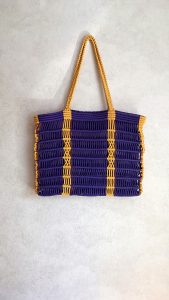 Фото из отзыва к Шнур плетёный 3 мм фиолетовый тёмный с цветным сердечником