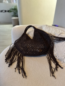 Фото из отзыва к Шнур плетёный 3 мм шоколадно-красный с цветным сердечником