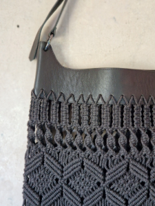 Фото из отзыва к Трёхпрядная веревка 3 мм, коричневый тёмный