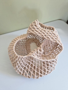 Фото из отзыва к Шнур плетёный 3 мм бежевый без сердечника