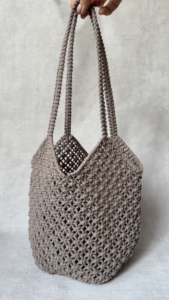 Фото из отзыва к Шнур плетёный 3 мм какао светлый без сердечника