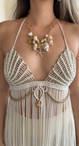 Фото из отзыва к Шнур плетёный 3 мм молочный без сердечника