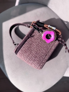 Фото из отзыва к Шнур плетёный 5 мм меланж бежевый-шоколадно-красный с сердечником