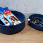 Фото из отзыва к Шнур вязаный 5 мм джинс с сердечником