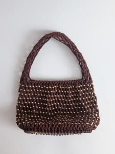 Фото из отзыва к Шнур плетёный 3 мм шоколадно-красный без сердечника