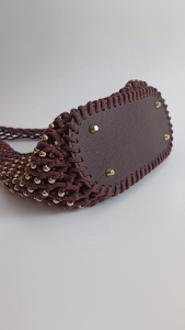 Фото из отзыва к Шнур плетёный 3 мм шоколадно-красный без сердечника