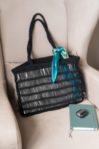 Фото из отзыва к Шнур плетёный 3 мм чёрный с цветным сердечником