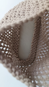 Фото из отзыва к Шнур плетёный 3 мм бежевый без сердечника