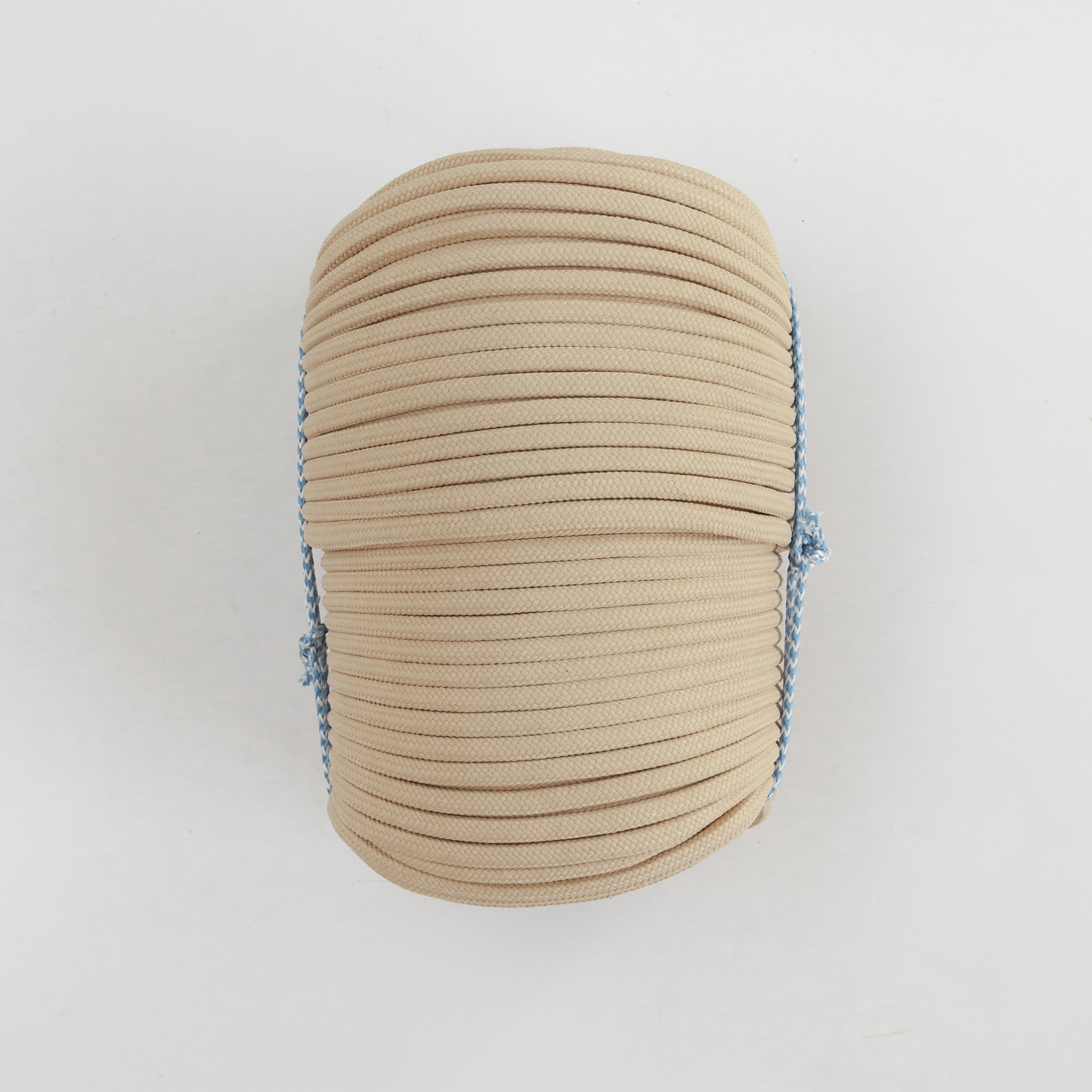 Шнур плетеный 10 мм пп двойной сердечник бежевый 100 м