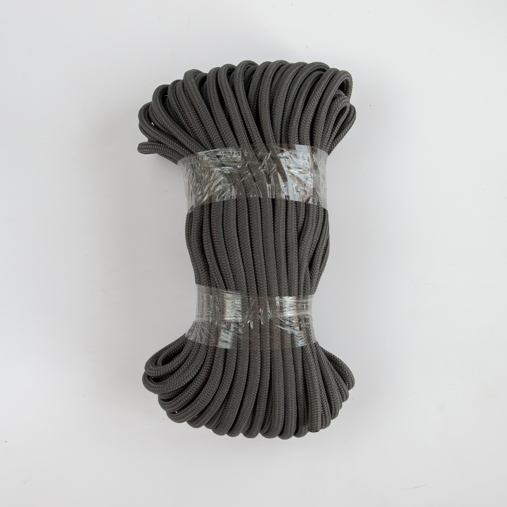 Шнур плетеный 10 мм пп двойной сердечник графитовый 50 м