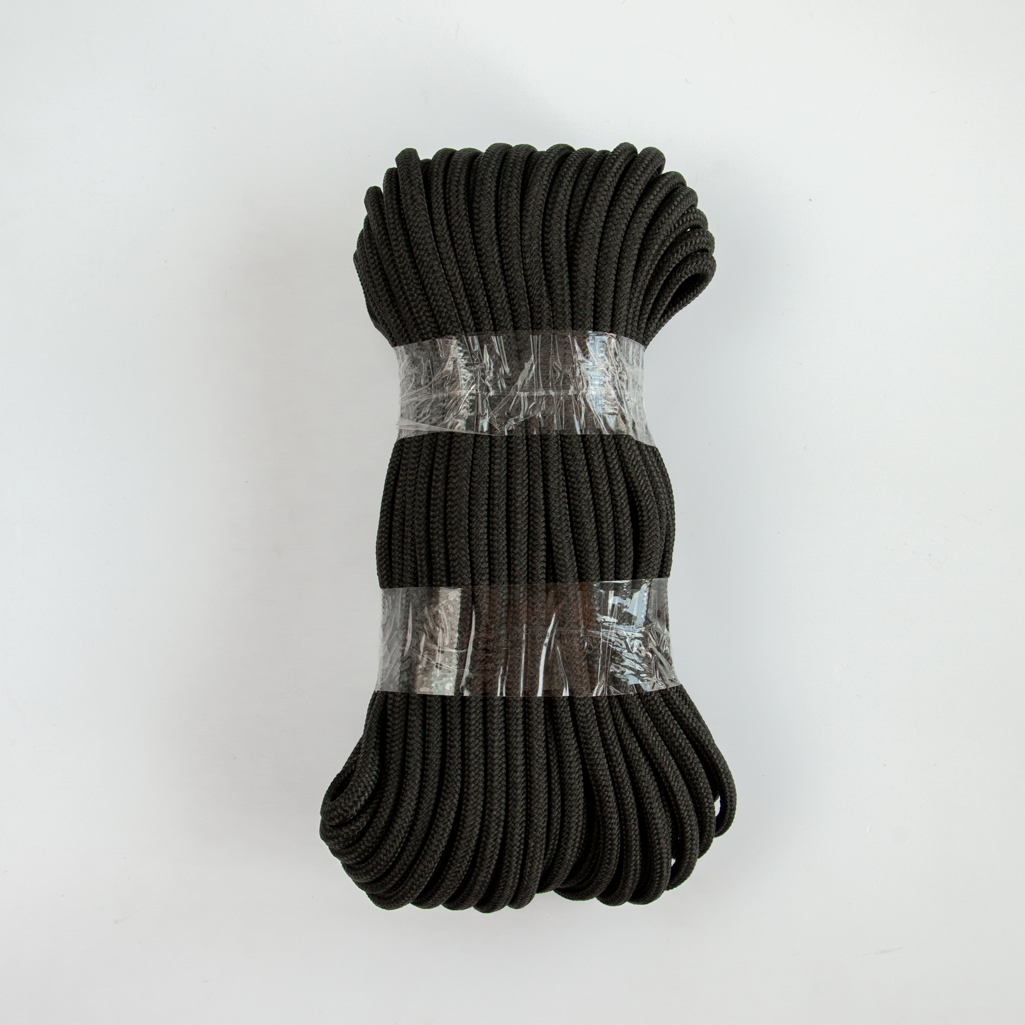 Шнур плетеный 10 мм пп двойной сердечник черный 50 м