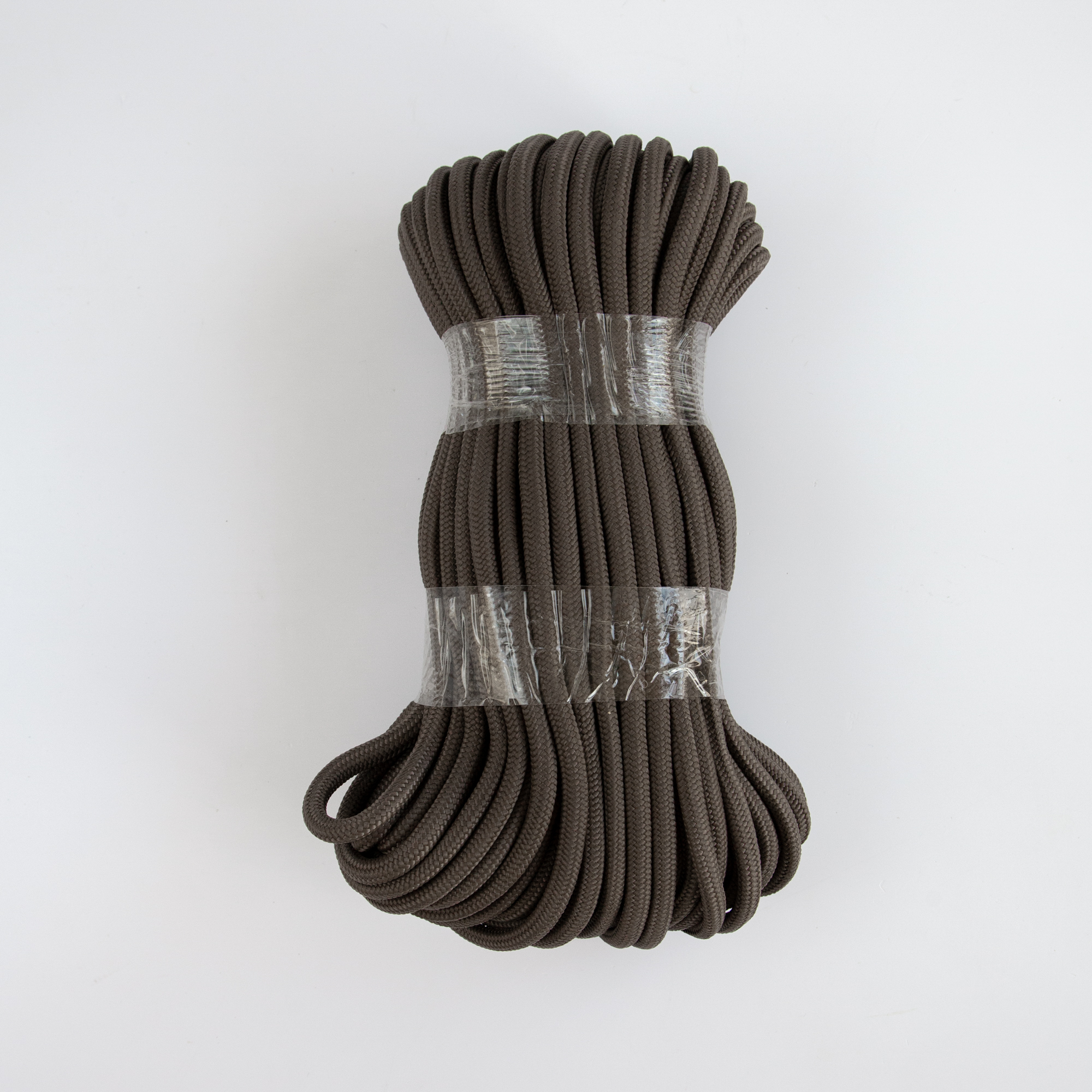 Шнур плетеный 10 мм пп двойной сердечник шоколадный 50 м