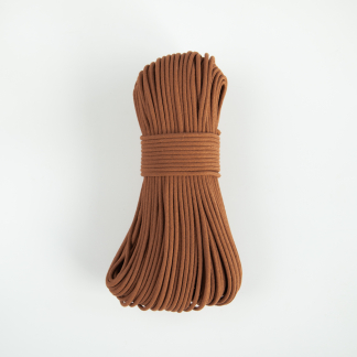 Шнур плетёный 5 мм корица с сердечником